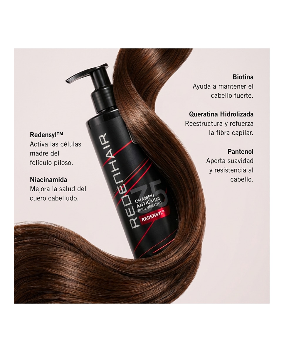 Champú Regenerativo Anticaída Redenhair - 250 ml 4