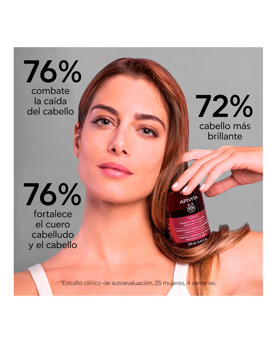 Champú Tonificante Cabello Fino Apivita - 250 ml 3