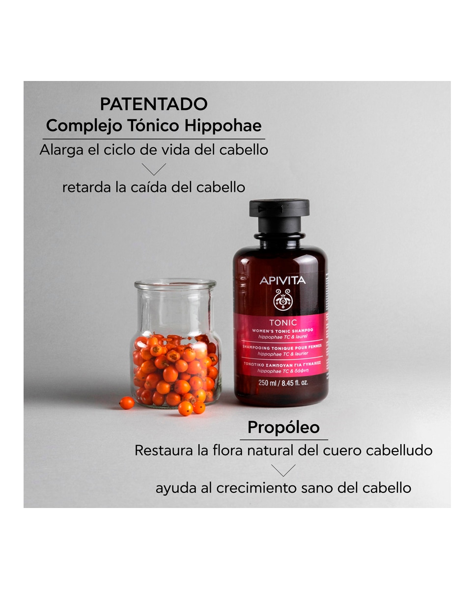 Champú Tonificante Cabello Fino Apivita - 250 ml 4