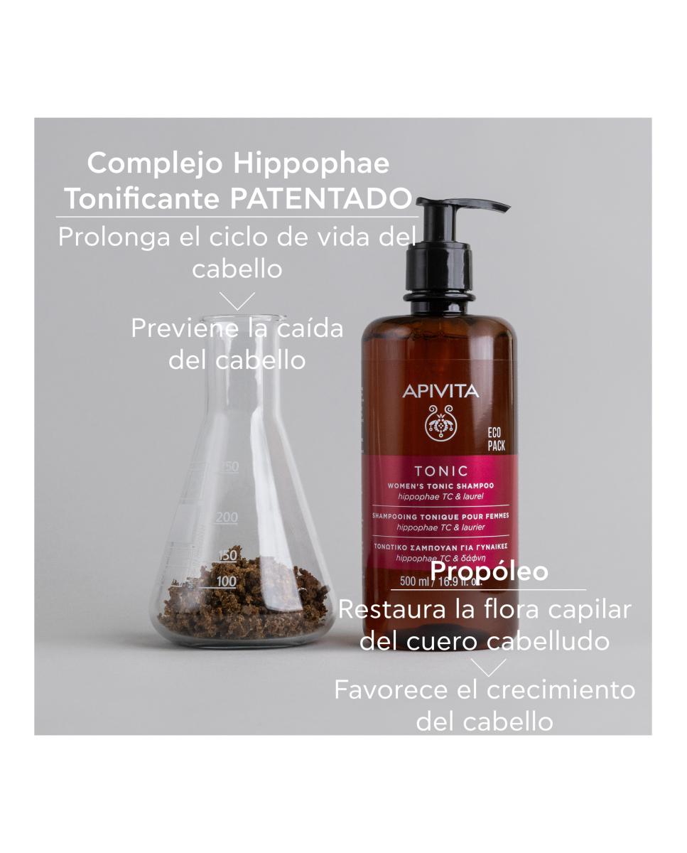 Champú Tonificante Para Mujeres 500 Ml Apivita - 500 ml 5