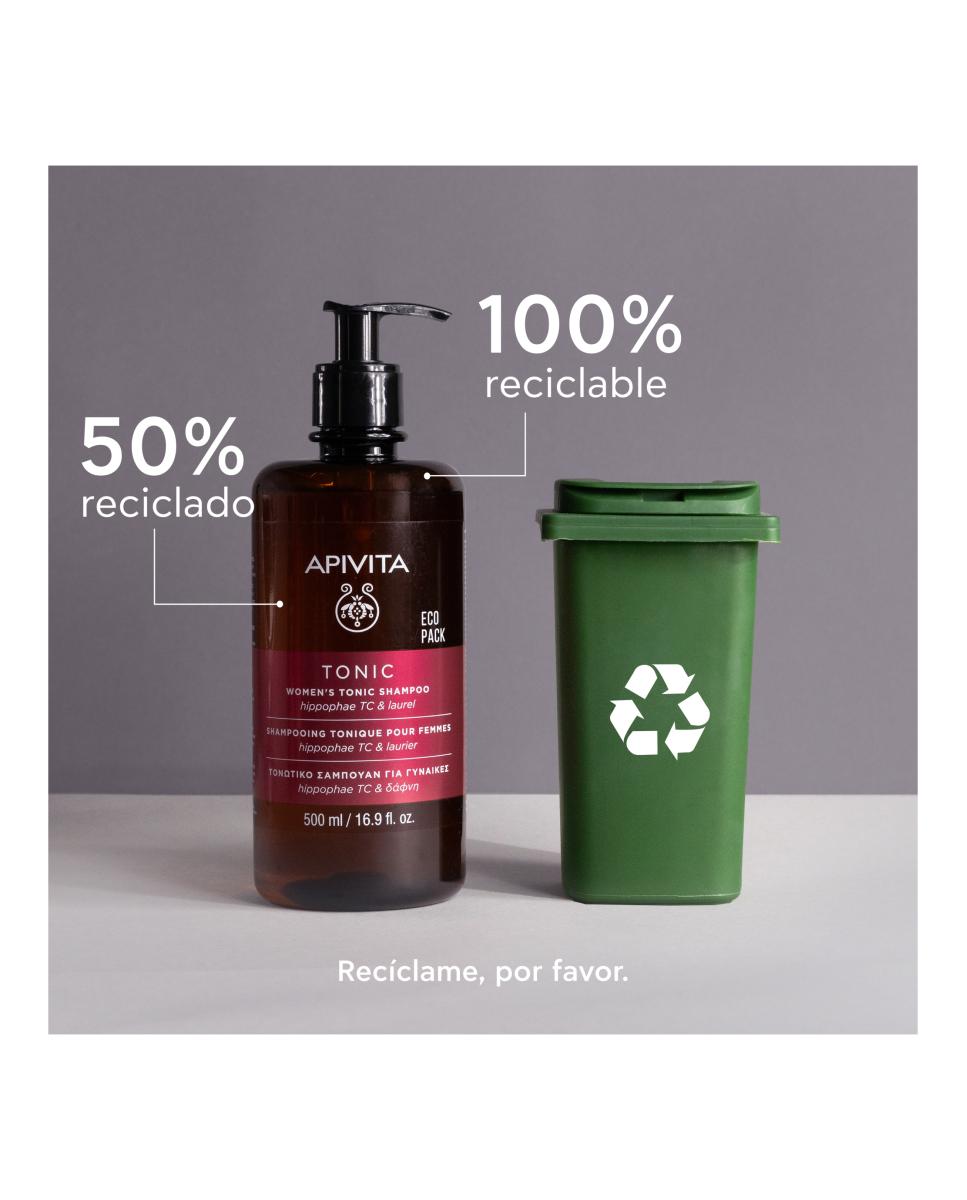 Champú Tonificante Para Mujeres 500 Ml Apivita - 500 ml 7