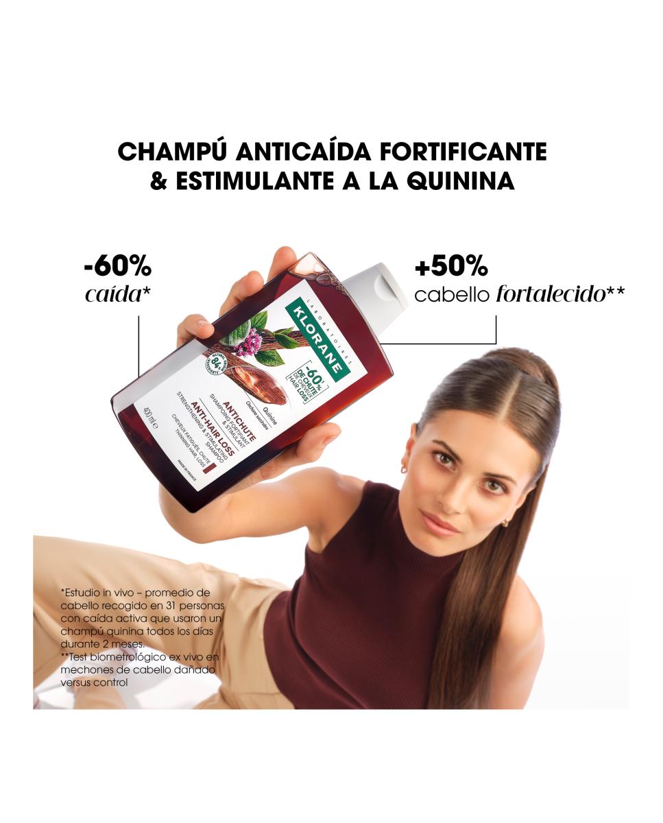 Champú A La Quinina Y Edelweis Bio 400 ml Klorane 4