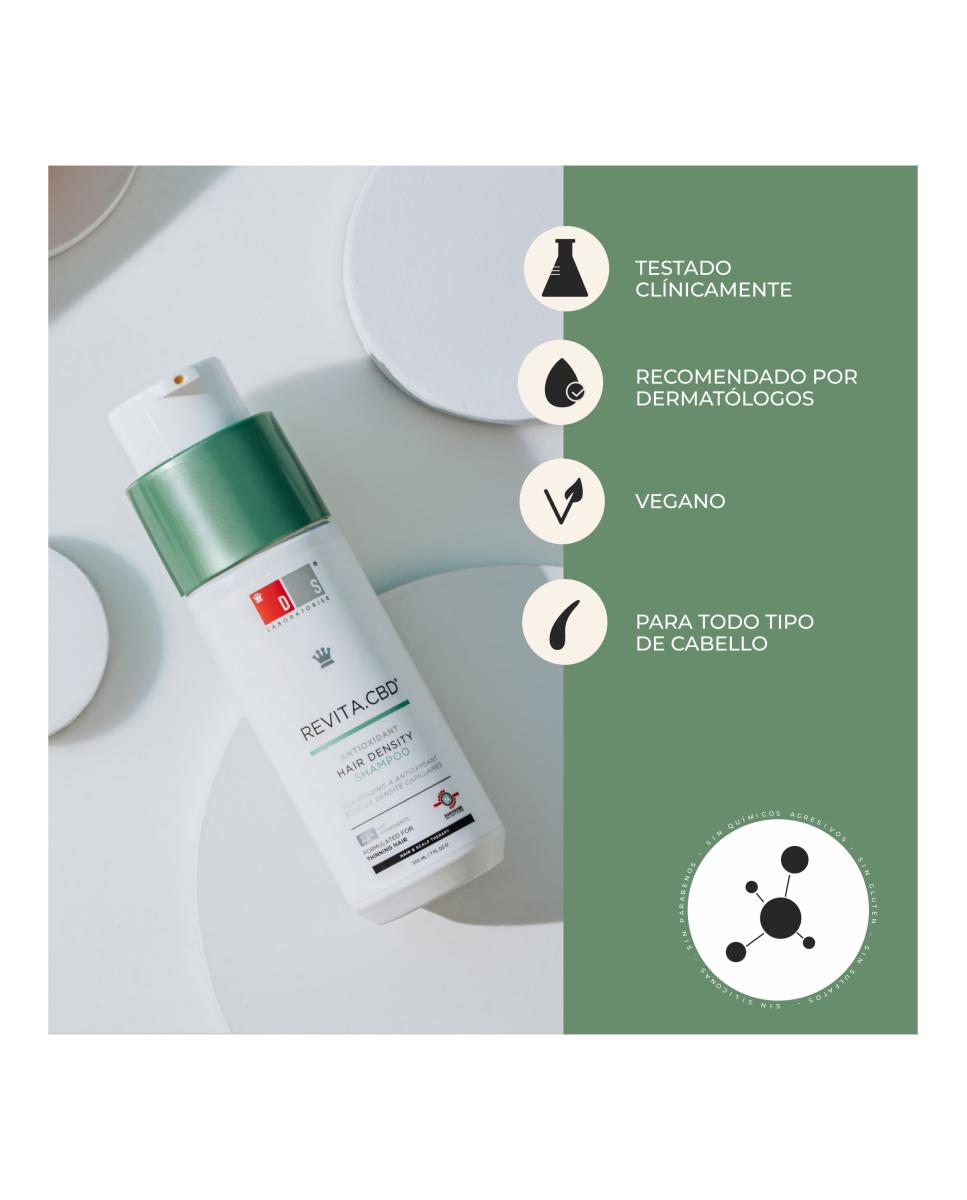 Champú Revita CBD anticaída antioxidante y estimulante DS Laboratories - 205 ml 11