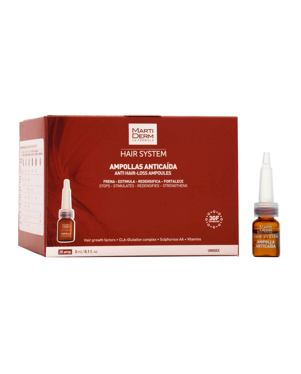 28 ampollas anticaída Hair System Hair System MartiDerm