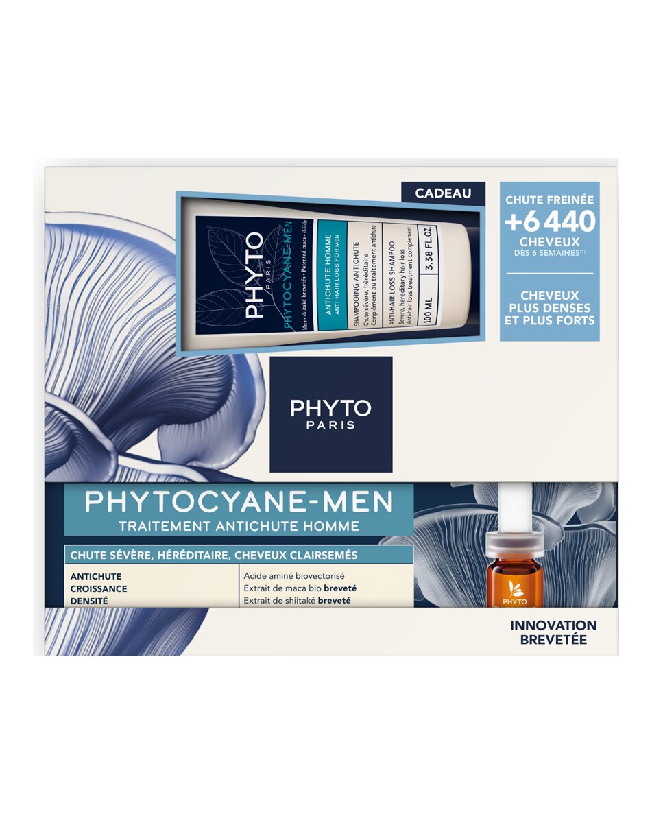 Champú Vigorizante ParisCyane Phyto 1