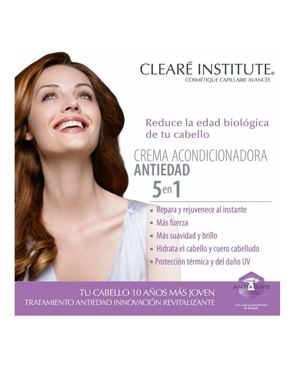 Crema Acondicionadora Antiedad Clearé Institute 3