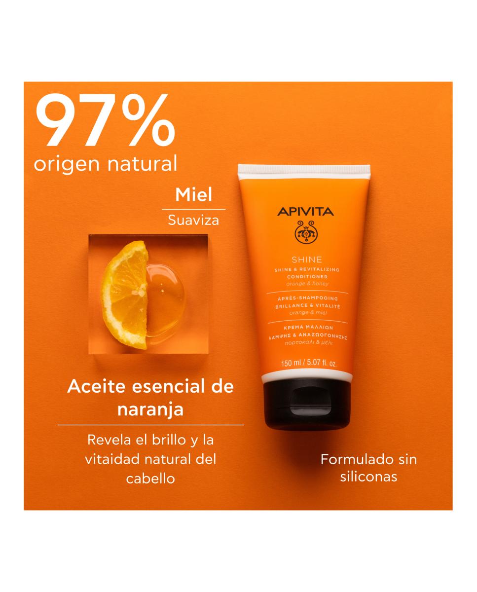 Acondicionador Brillo Y Vitalidad Apivita - 150 ml 3
