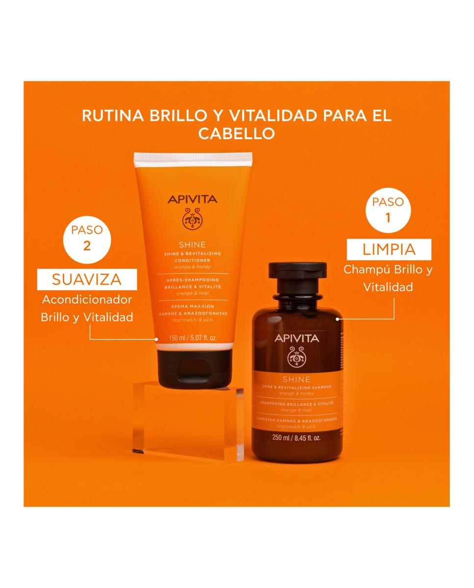 Acondicionador Brillo Y Vitalidad Apivita - 150 ml 4