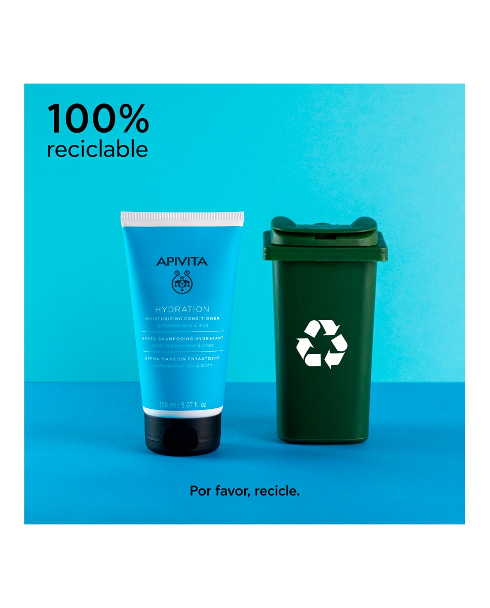 Imagen 7 de Acondicionador Hidratante Todo Tipo de Cabello 150 ml Apivita - 150 ml