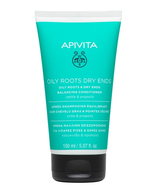 Acondicionador Equilibrante Raíz Grasa Puntas Secas Ortiga & Propóleo Apivita