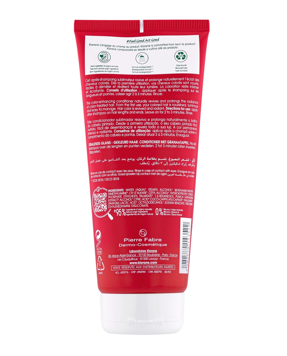 Acondicionador Granada 200 ml Klorane 2