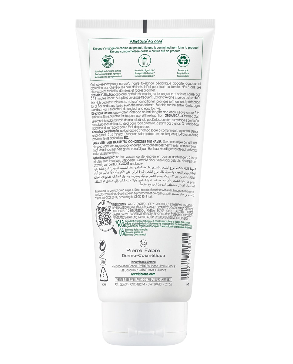 Acondicionador Avena 200 ml Klorane 2