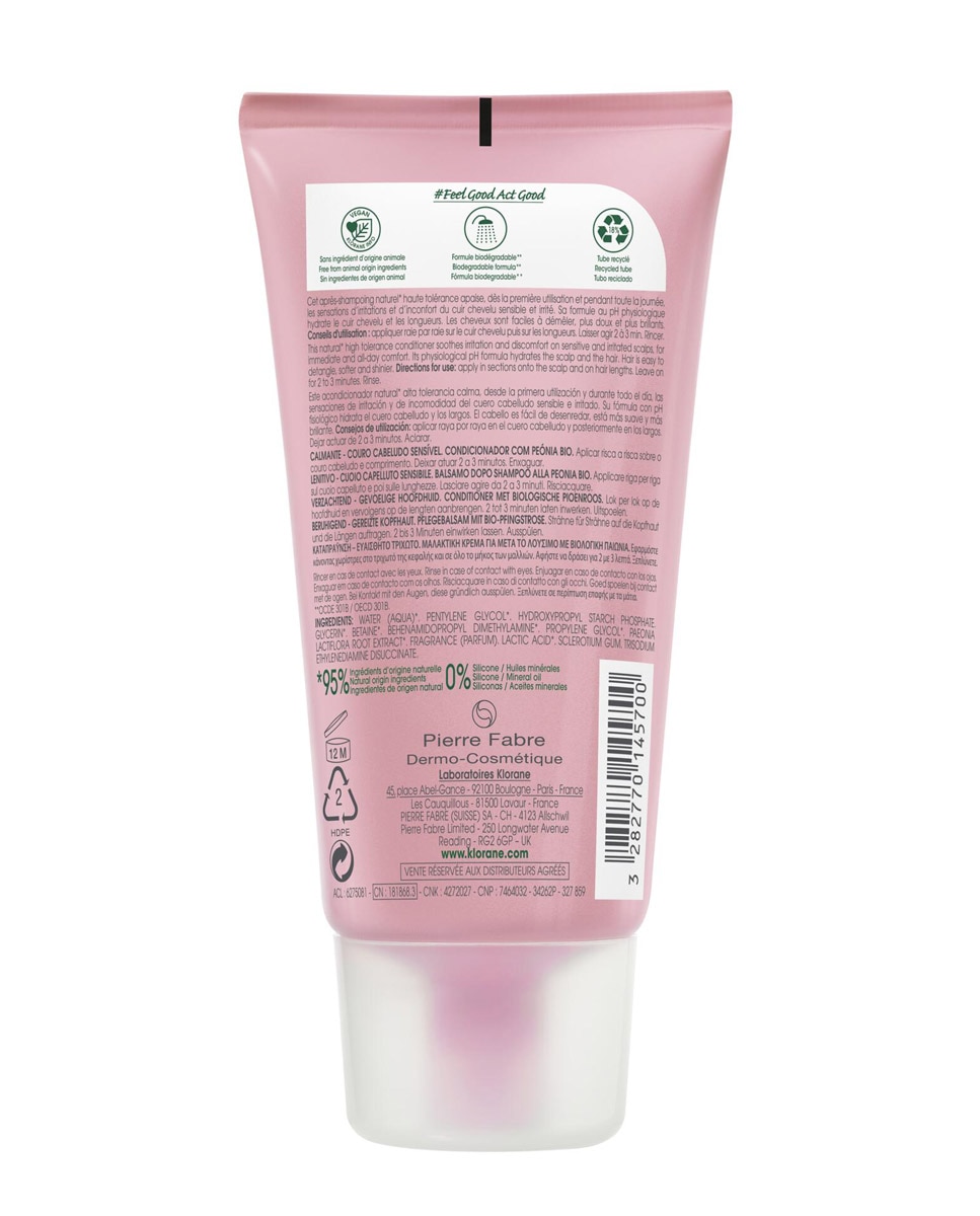 Acondicionador A La Peonía Bio Klorane - 150 ml 2