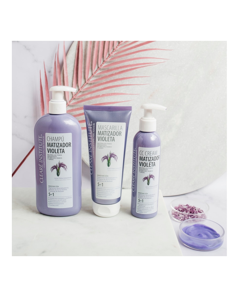Imagen 6 de CC Cream Matizador Violeta 200 ml Clearé Institute - 200 ml
