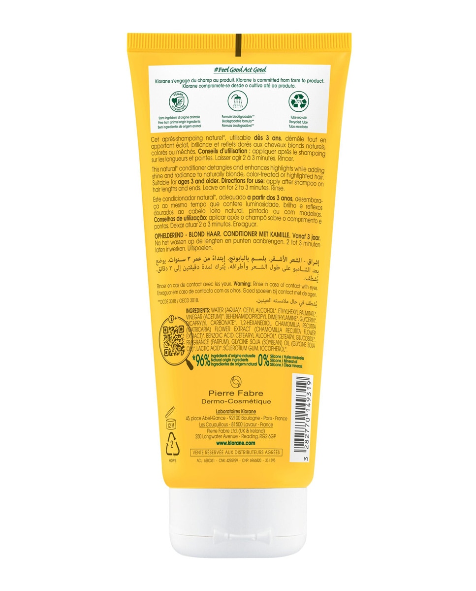 Acondicionador Camomila Klorane - 200 ml 2