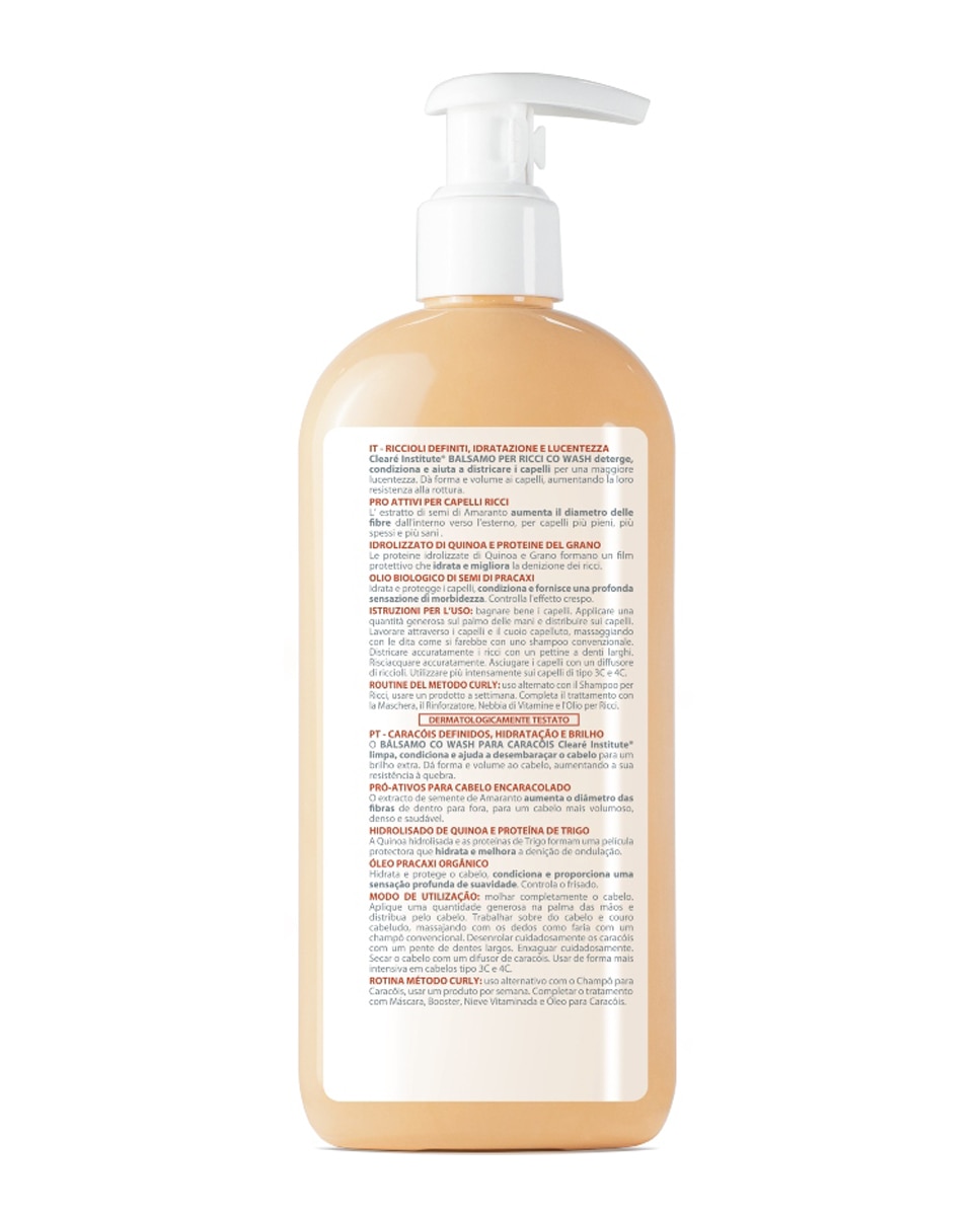 Bálsamo Co-Wash Cleare Curly Clearé Institute - 330 ml 2