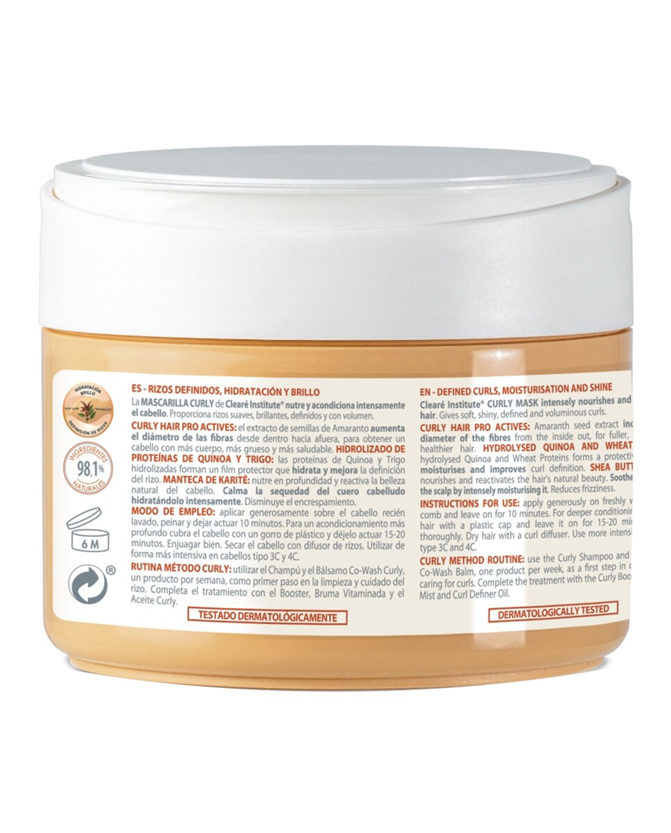 Mascarilla Cleare Curly Clearé Institute - 300 ml 2