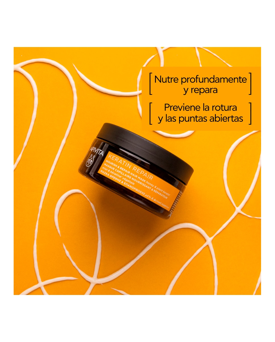 Mascarilla capilar Keratin Repair Apivita - 200 ml 3