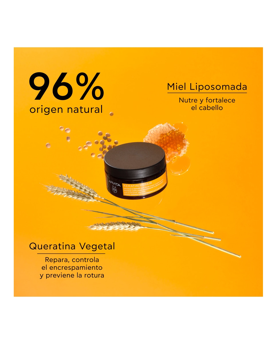 Mascarilla capilar Keratin Repair Apivita - 200 ml 4