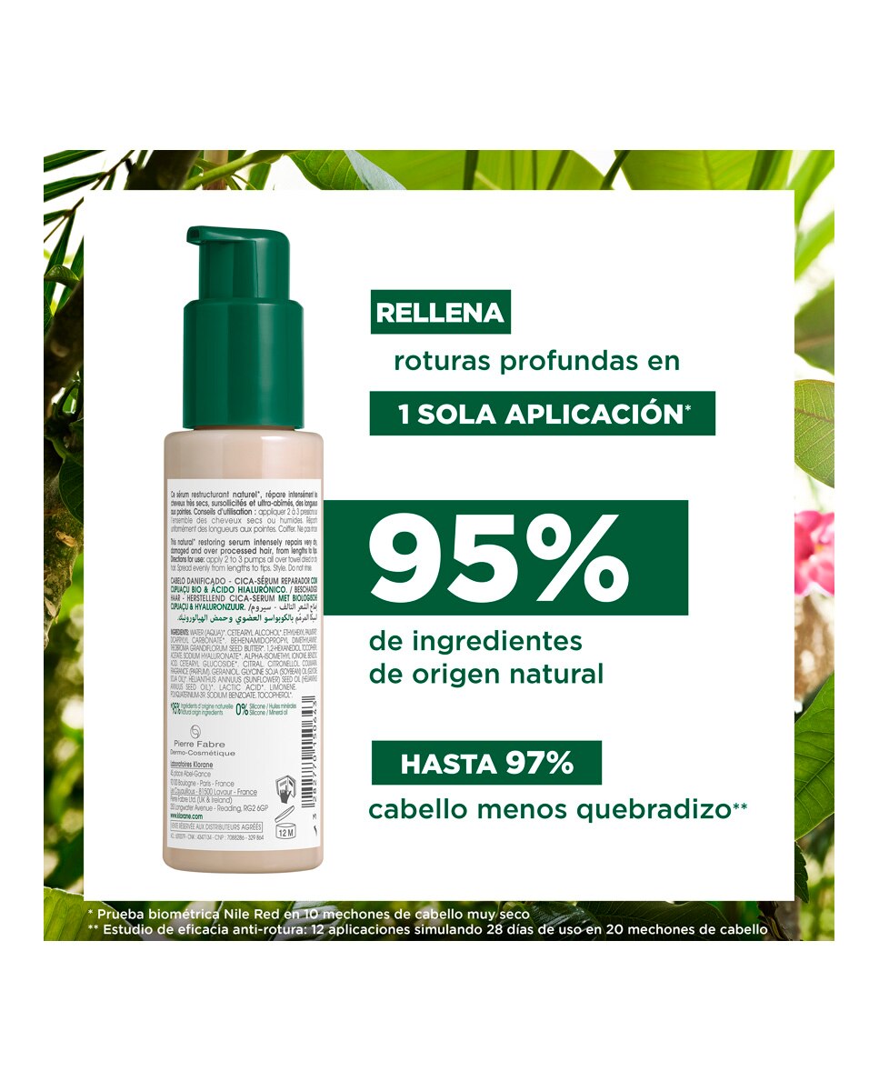 Imagen 3 de Sérum Reparador Cica Cupuazu 100 ml Klorane - 100 ml
