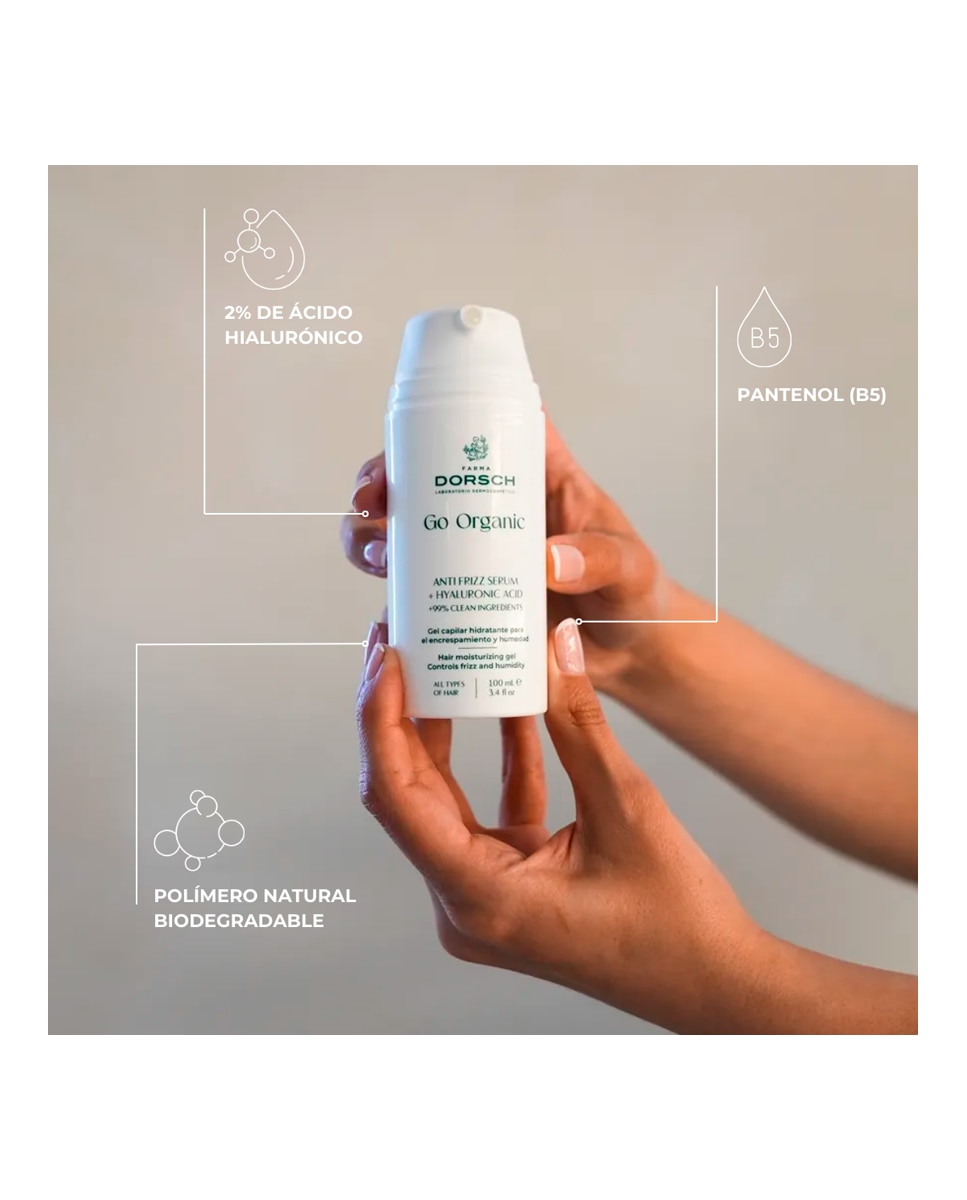 Sérum capilar Anti Frizz Serum + Hyaluronic Acid Farma Dorsch - 100 ml 4