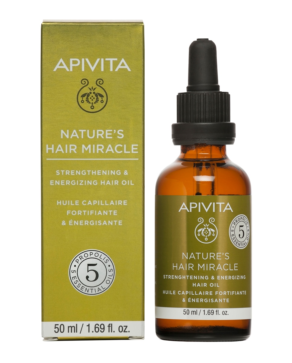 Aceite Fortificante y Energizante Propóleo & 5 Aceites Esenciales Apivita - 50 ml 2