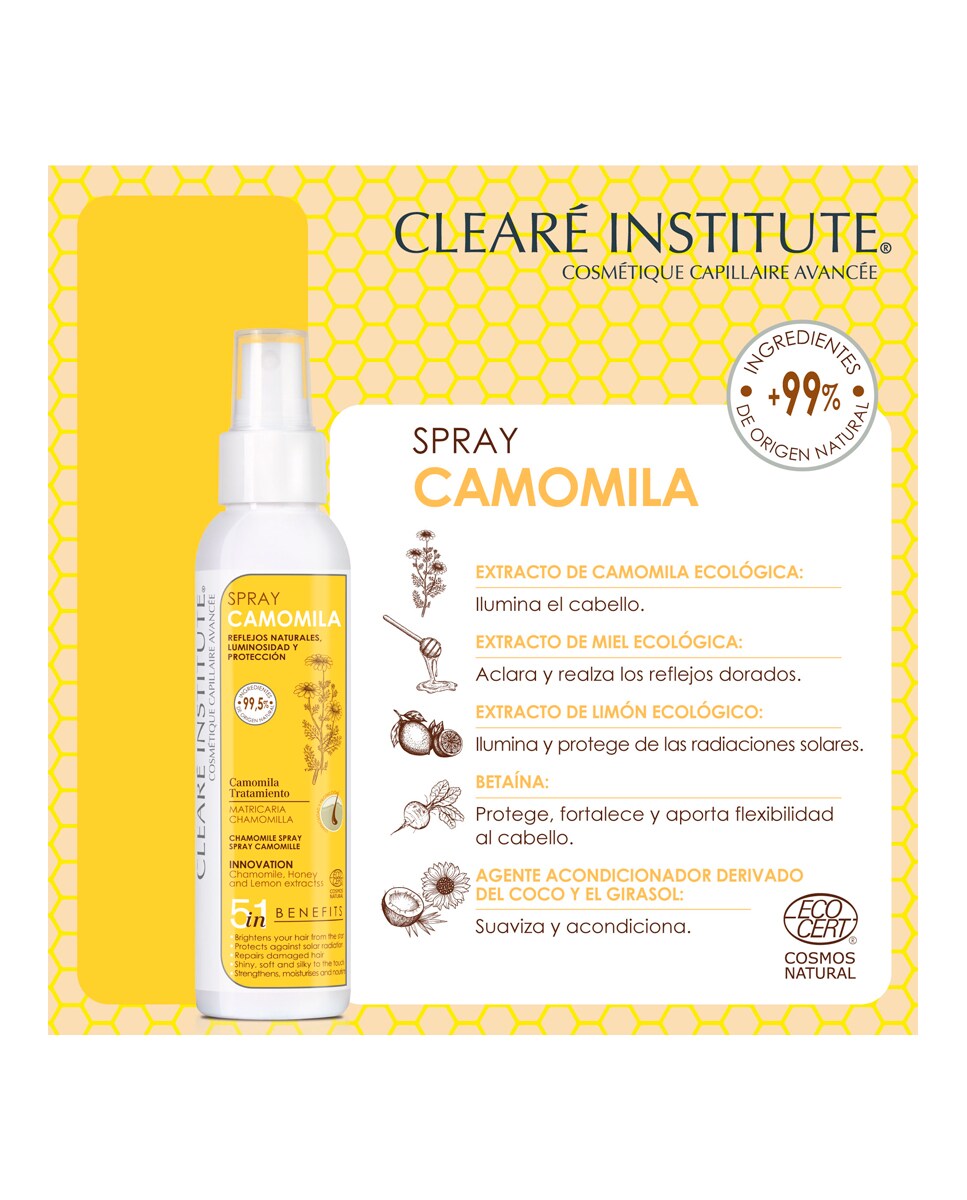 Spray Camomila 125 ml Clearé Institute 3