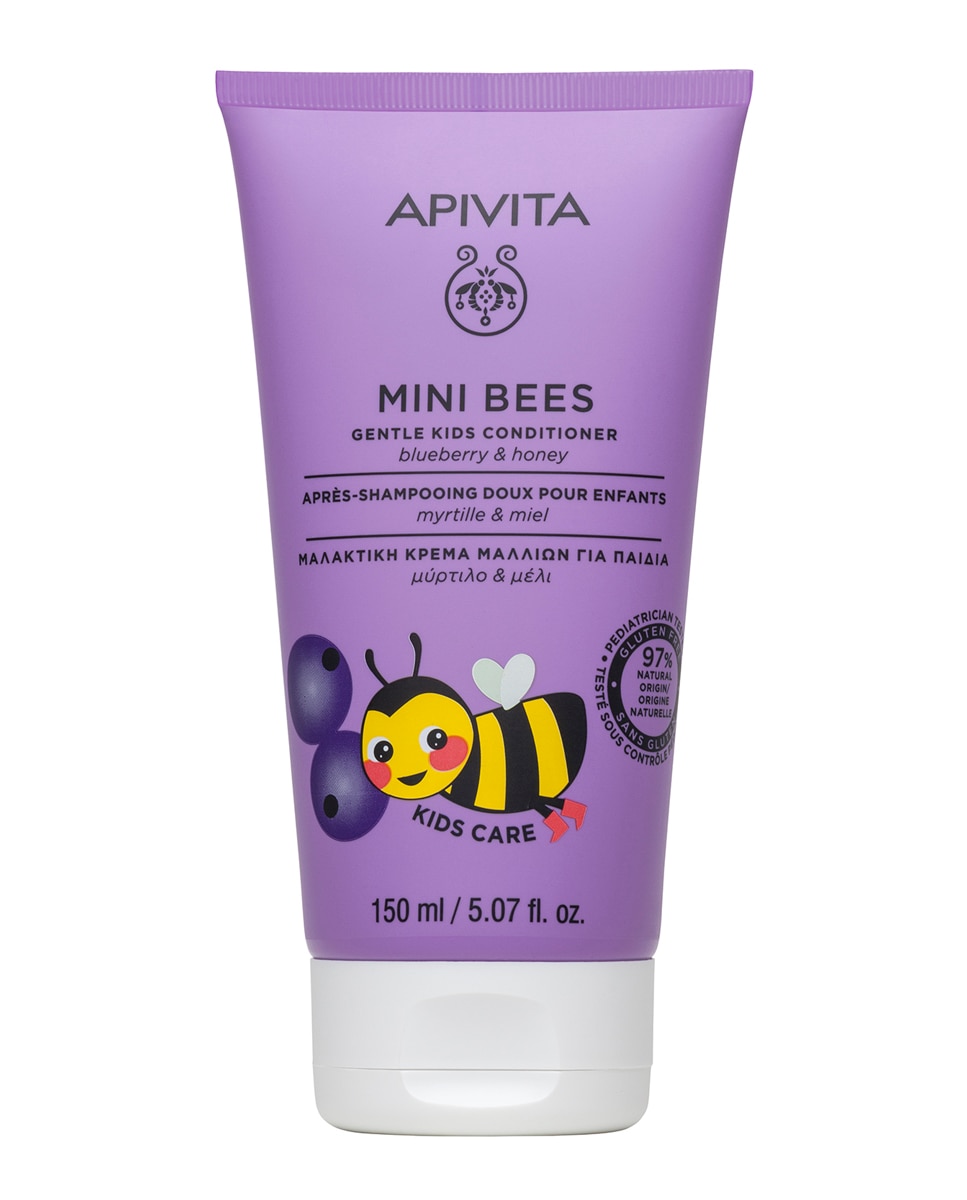 Apivita - Acondicionador Suave Para Niños Con Arándano Y Miel Mini Bees 150 ml Apivita.