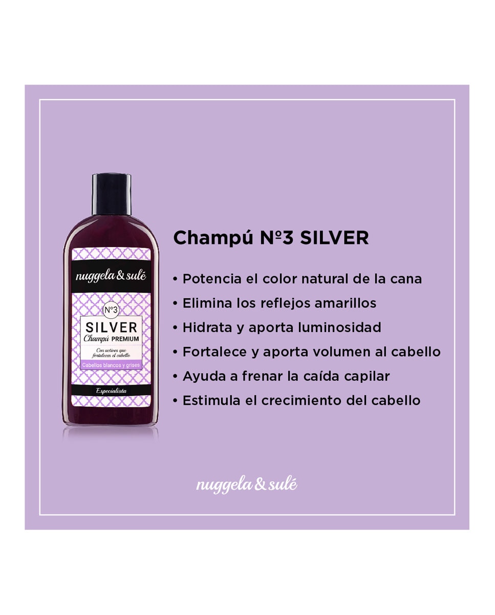 Imagen 6 de Champú Nº3 Silver Canas 250 ml Nuggela & Sulé - 250 ml