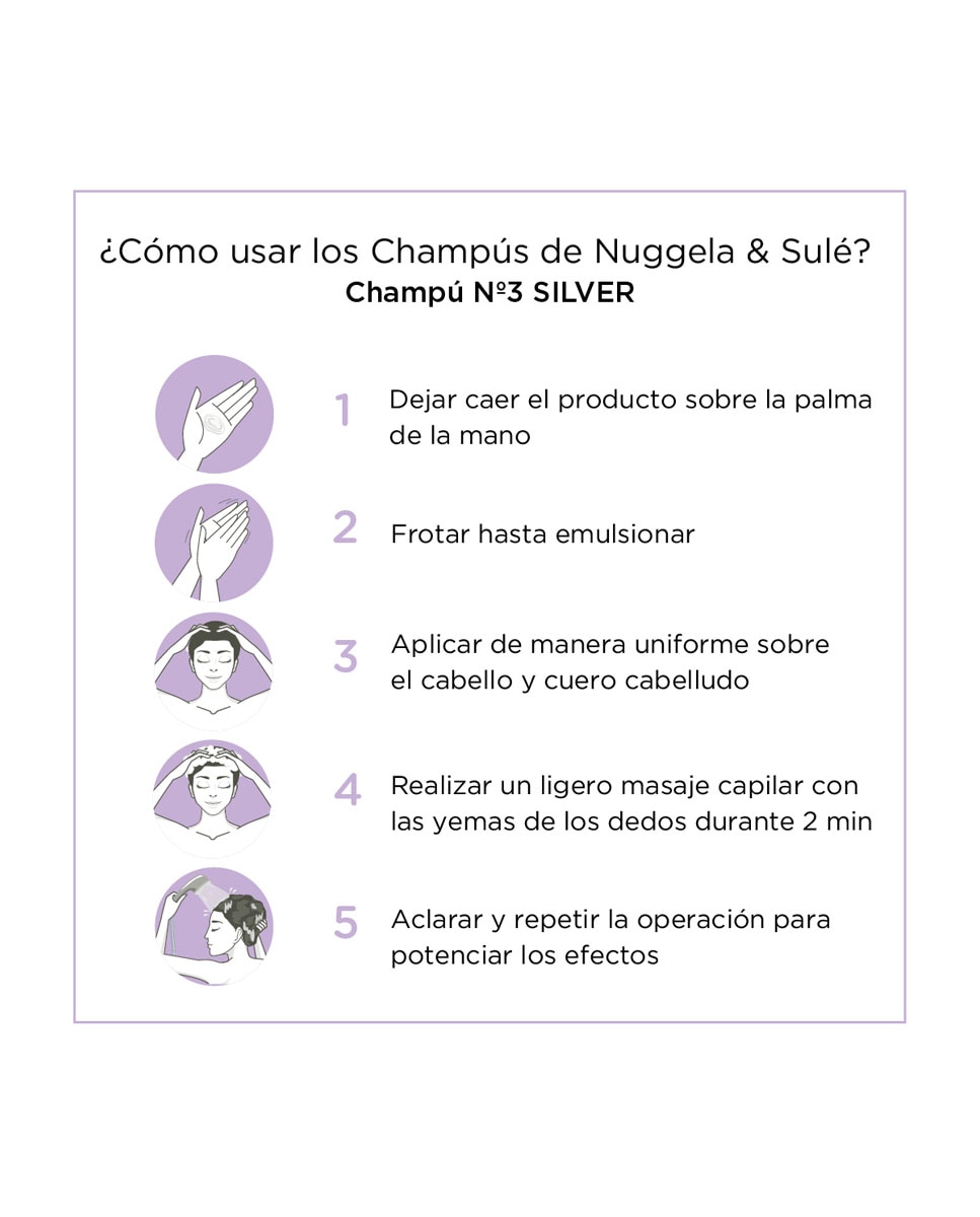 Imagen 7 de Champú Nº3 Silver Canas 250 ml Nuggela & Sulé - 250 ml
