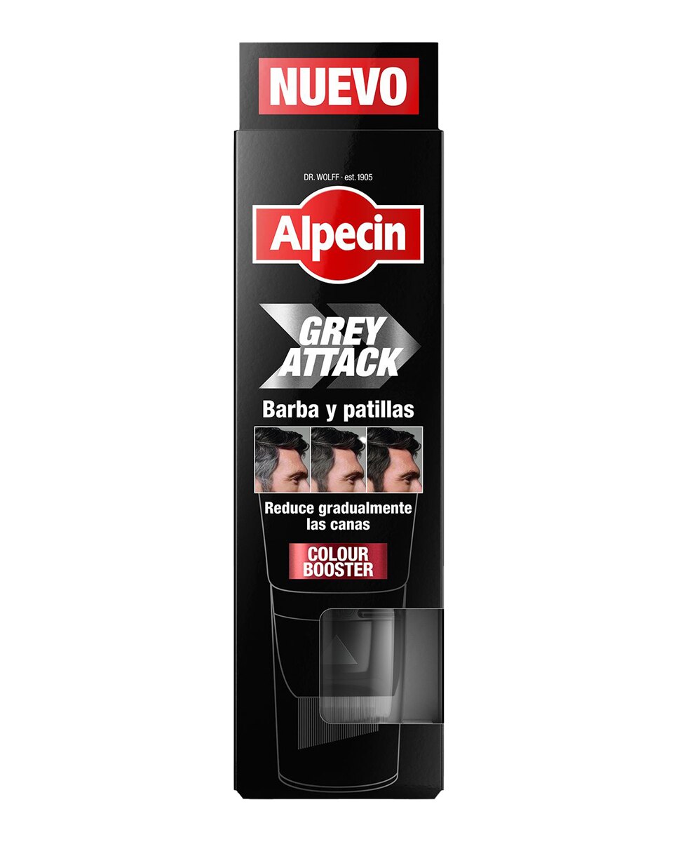 Tratamiento Reductor gradual de canas Grey Attack Barba y Patillas Alpecin - 50 ml 4