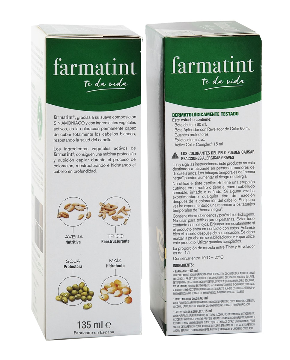 Imagen 8 de Coloración Permanente Farmatint - 3N Castaño Oscuro 3N Castaño Oscuro