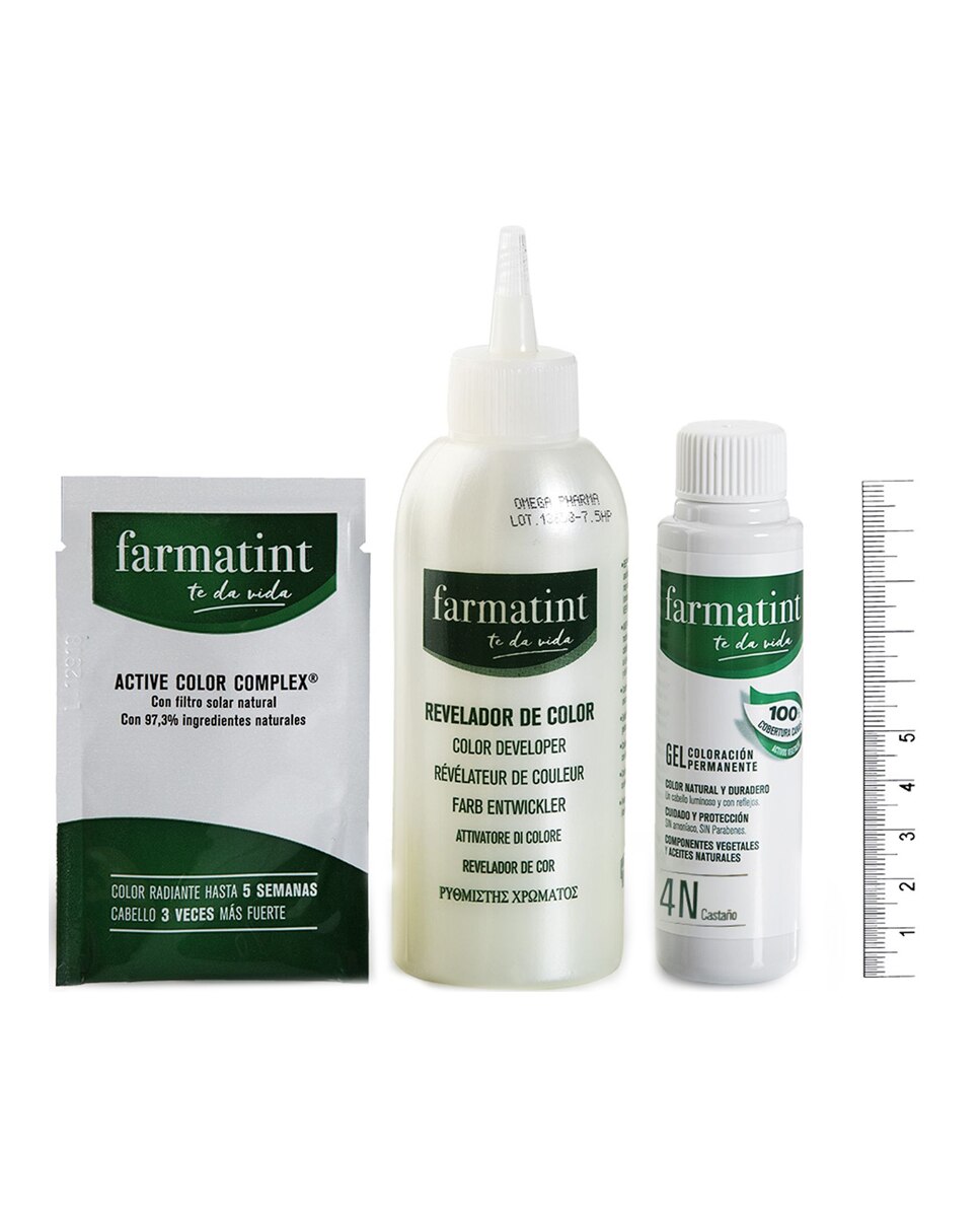 Imagen 7 de Coloración Permanente Farmatint - 4N Castaño 4N Castaño