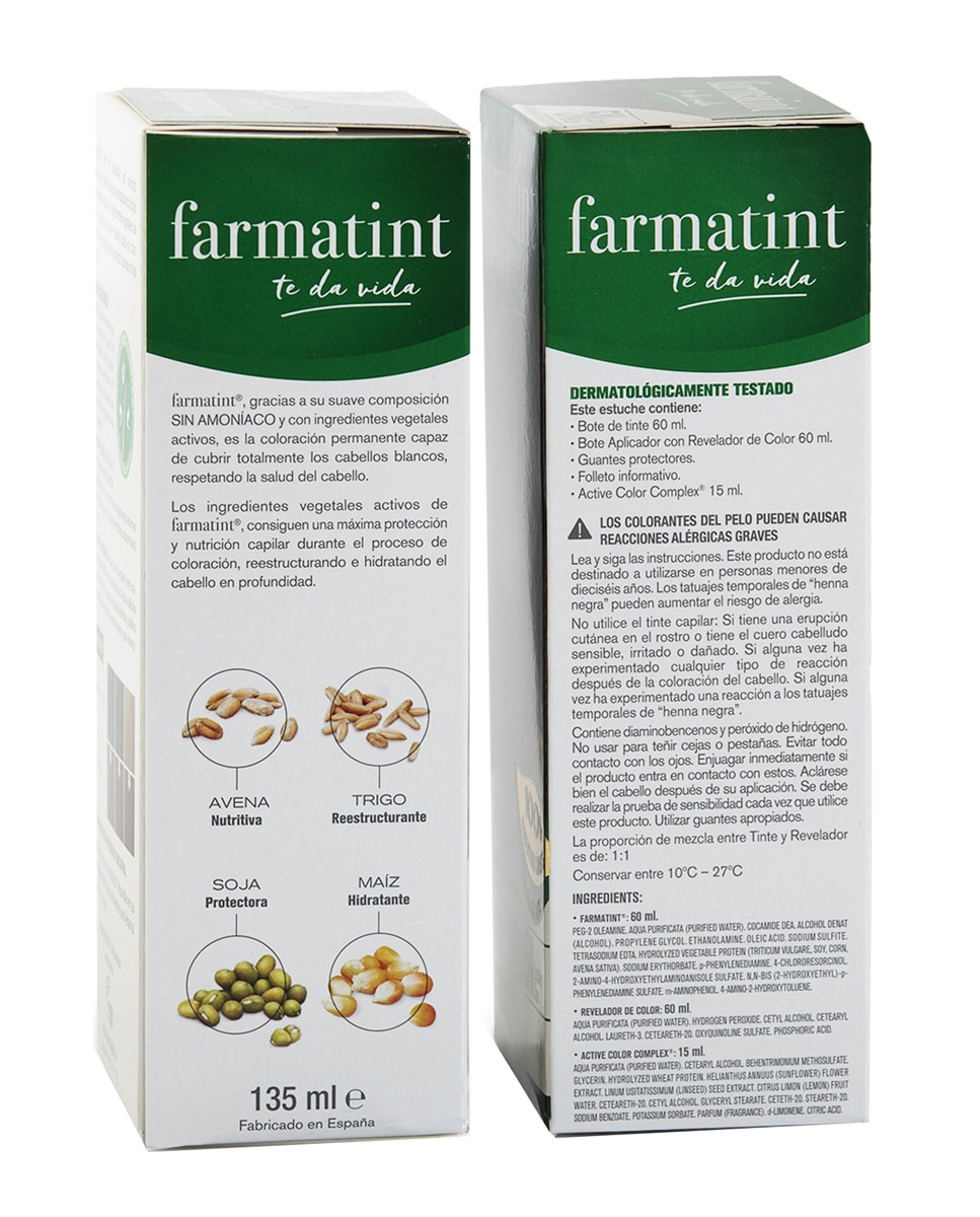 Imagen 8 de Coloración Permanente Farmatint - 4N Castaño 4N Castaño