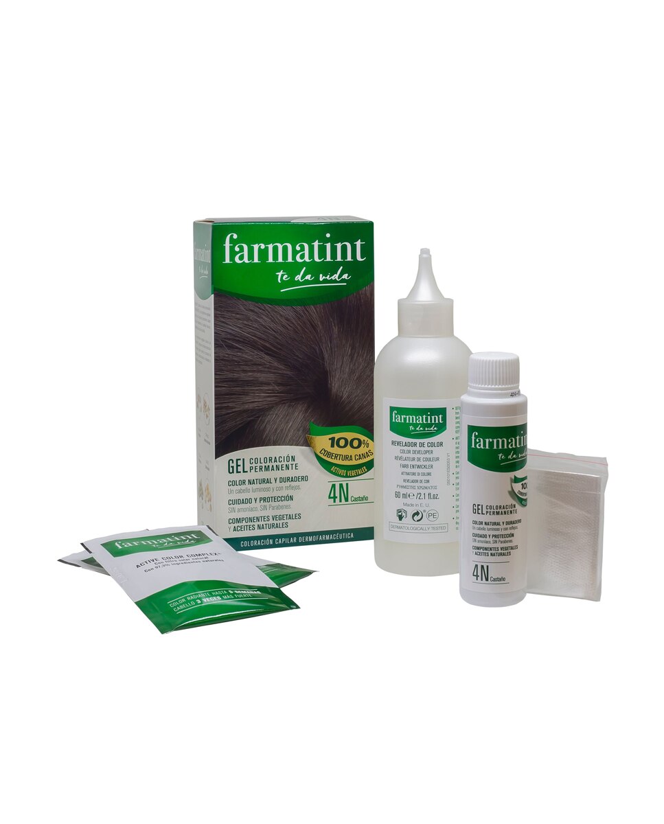 Imagen 11 de Coloración Permanente Farmatint - 4N Castaño 4N Castaño