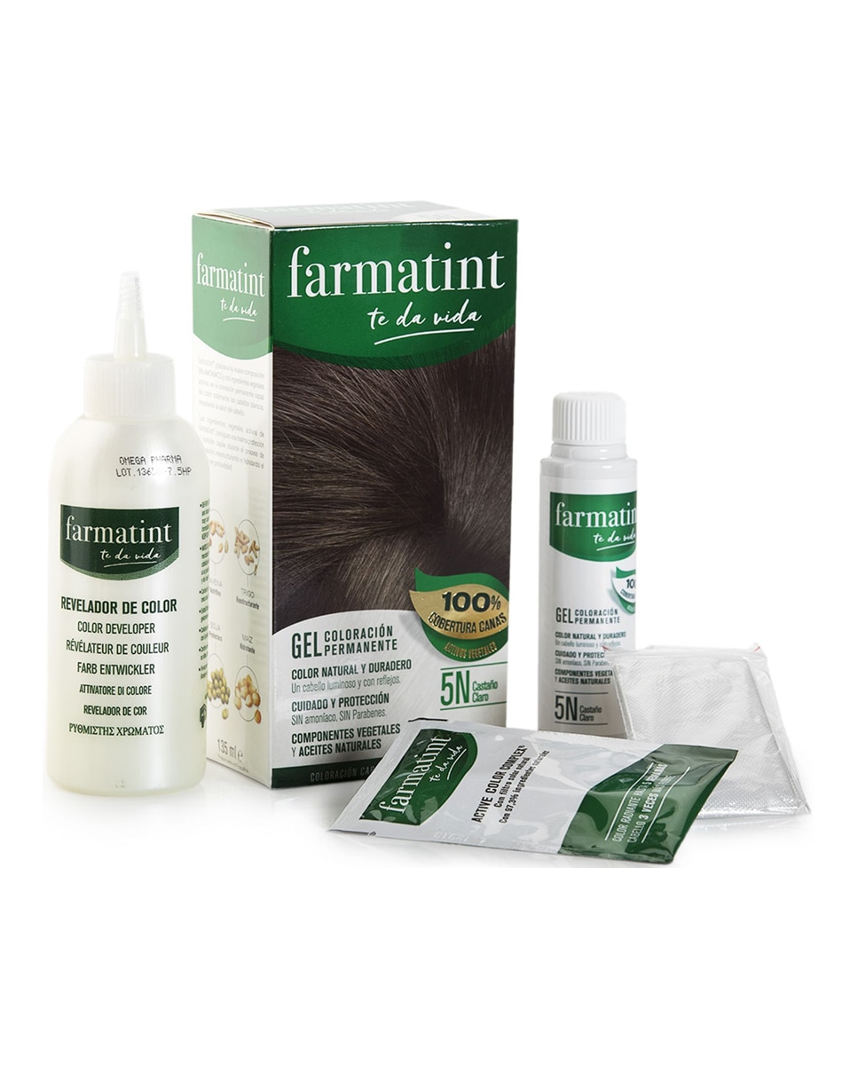 Coloración Permanente Farmatint - 5N Castaño Claro 5N Castaño Claro-5
