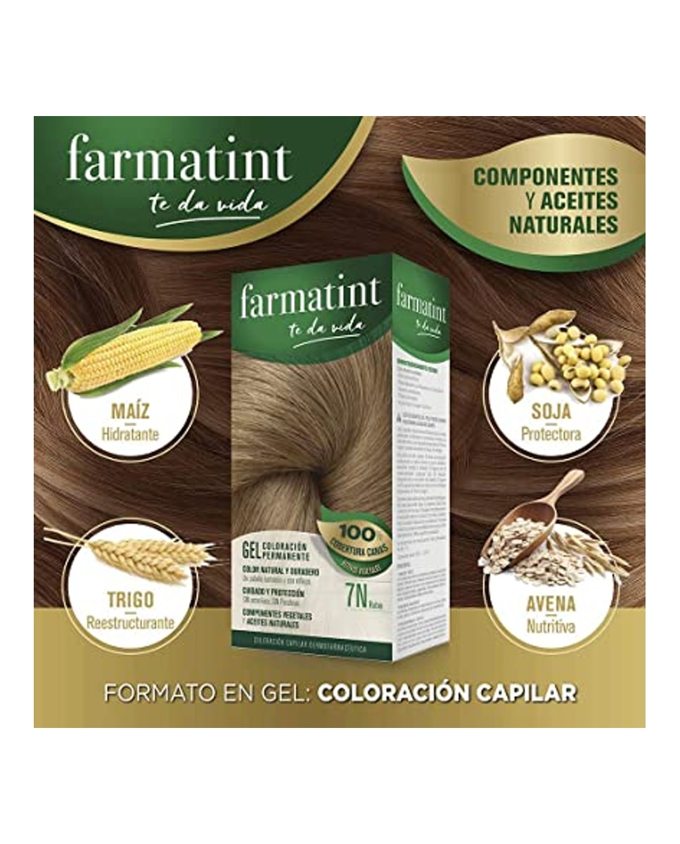 Coloración Permanente Farmatint - 7N Rubio 7N Rubio-2