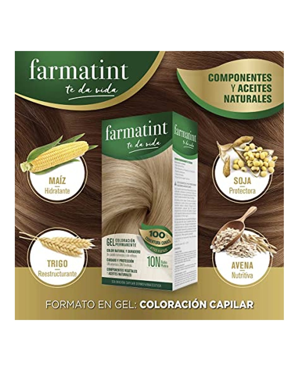 Coloración Permanente Farmatint - 10N Rubio Platino 10N Rubio Platino-4