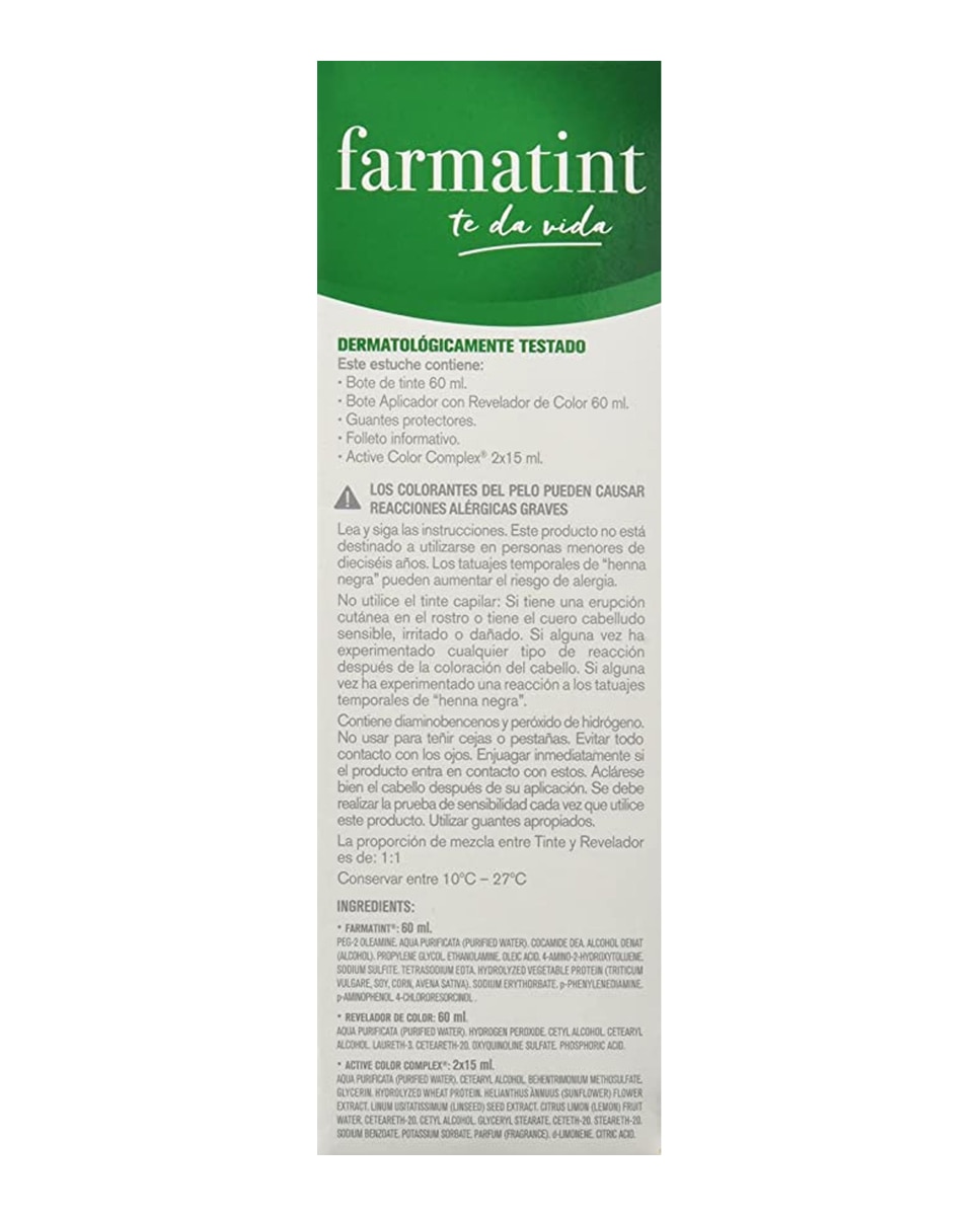 Imagen 3 de Coloración Permanente Farmatint - 4M Castaño Caoba 4M Castaño Caoba