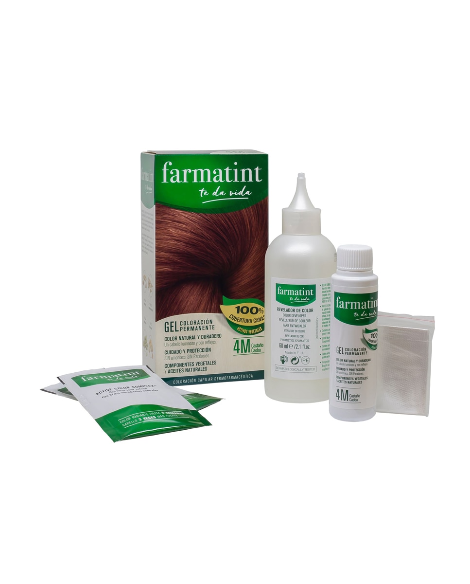 Imagen 11 de Coloración Permanente Farmatint - 4M Castaño Caoba 4M Castaño Caoba