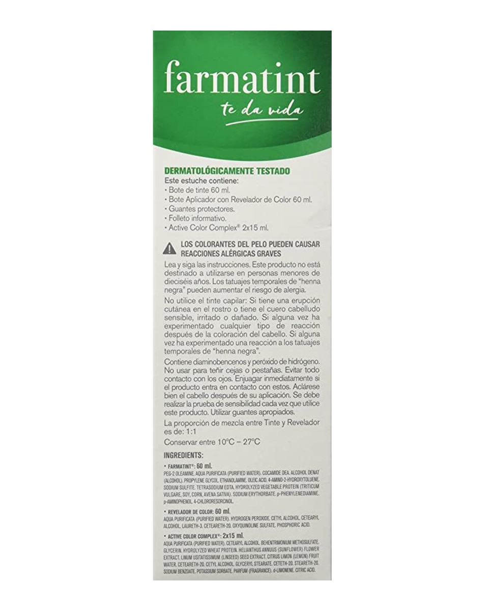 Imagen 4 de Coloración Permanente Farmatint - 5M Castaño Claro Caoba 5M Castaño Claro Caoba