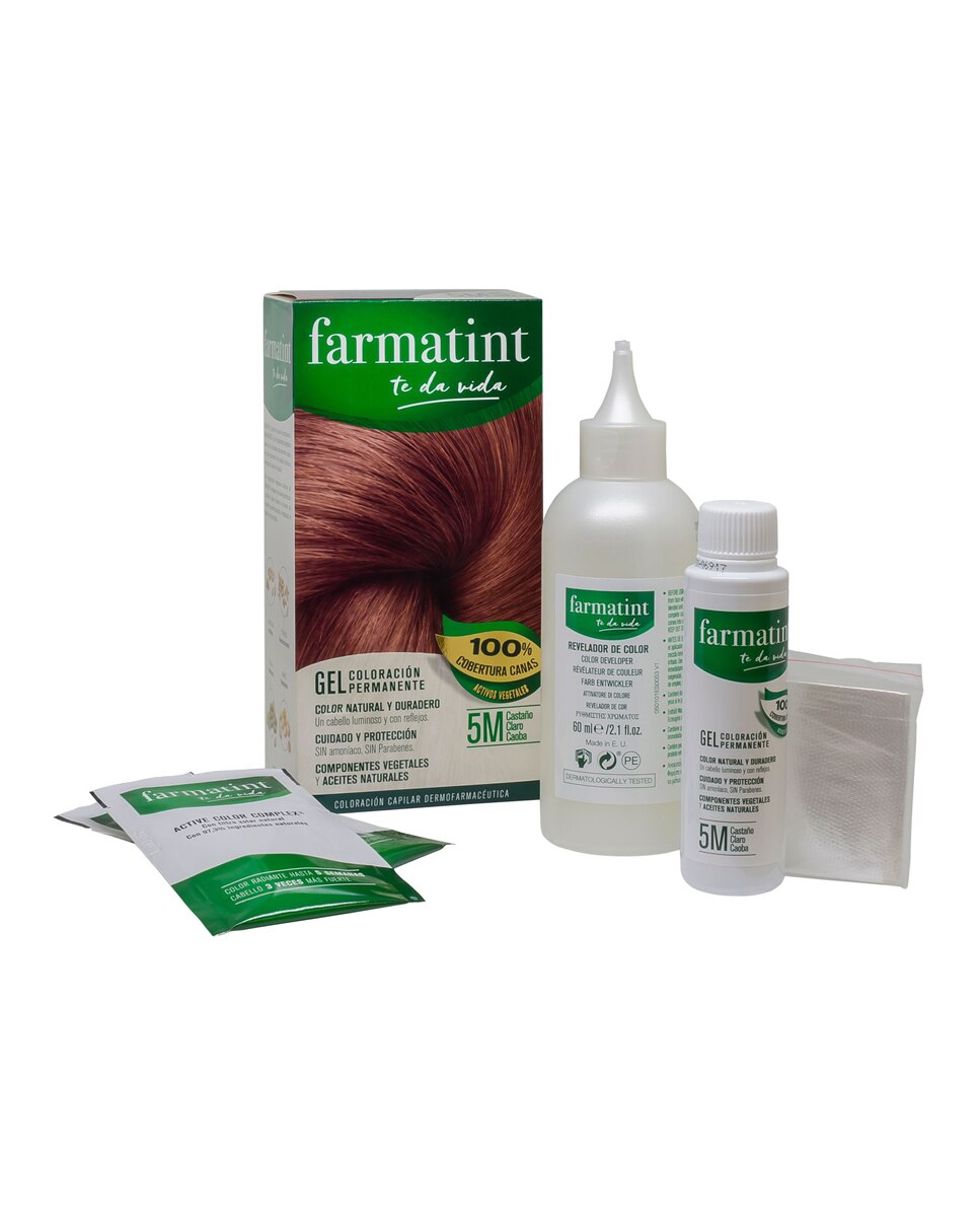 Imagen 6 de Coloración Permanente Farmatint - 5M Castaño Claro Caoba 5M Castaño Claro Caoba