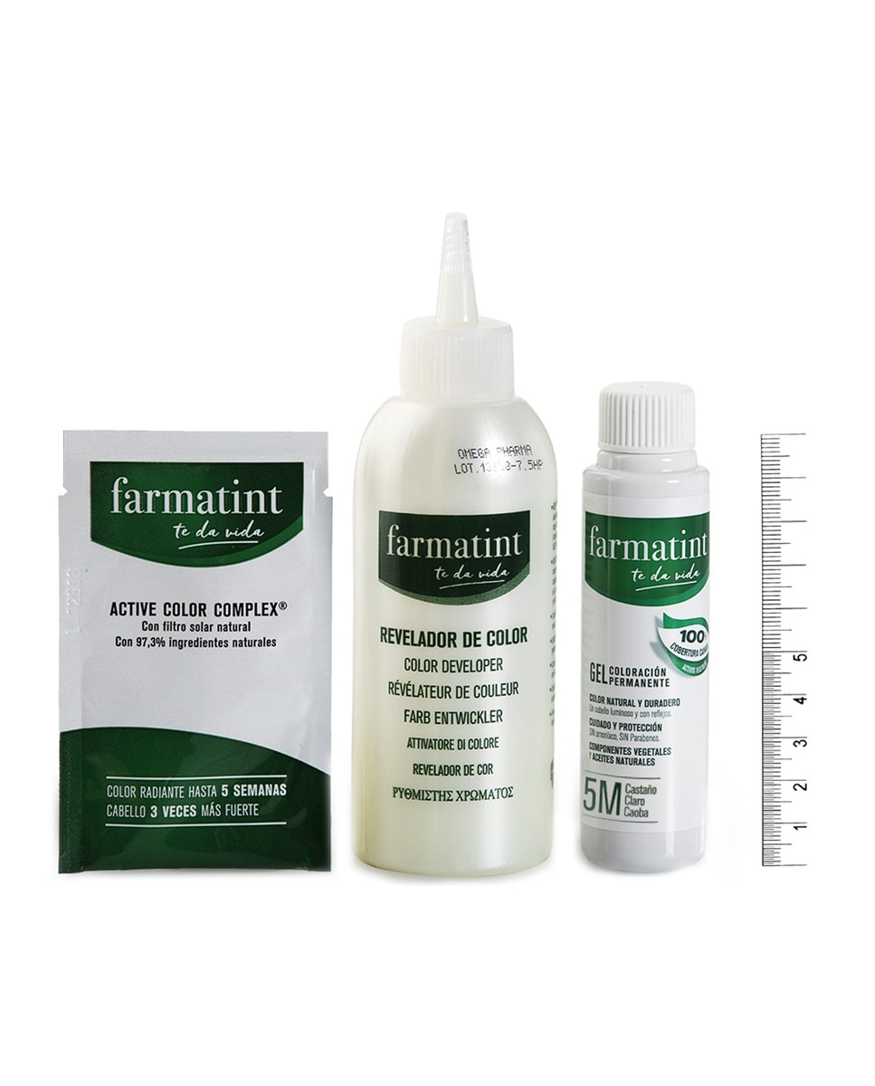 Imagen 7 de Coloración Permanente Farmatint - 5M Castaño Claro Caoba 5M Castaño Claro Caoba