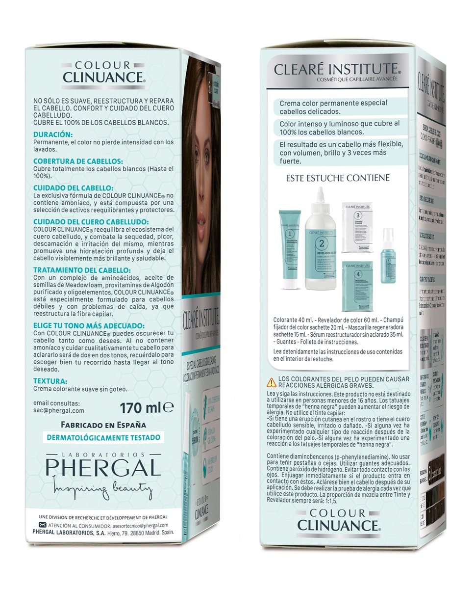 Coloración Permanente Colour Clinuance Cabellos Delicados Clearé Institute - 10.1 Rubio Champagne 10.1 Rubio Champagne-3