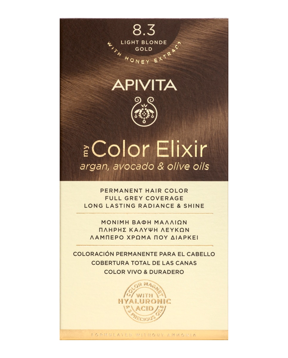 Coloración Permanente My Color Elixir Apivita - N8.3 N8.3-1