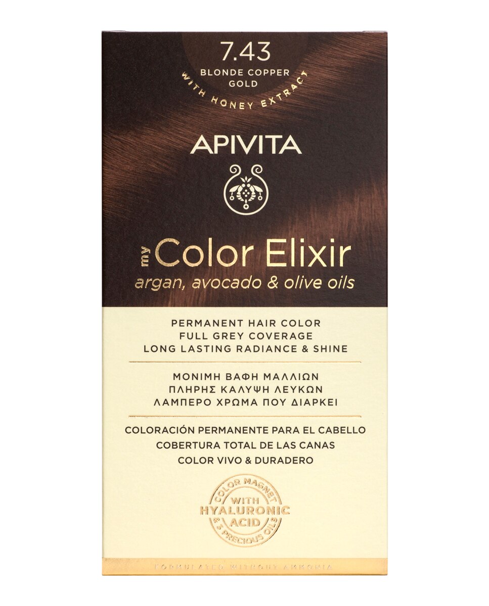 Coloración Permanente My Color Elixir Apivita - N7.43 N7.43-1