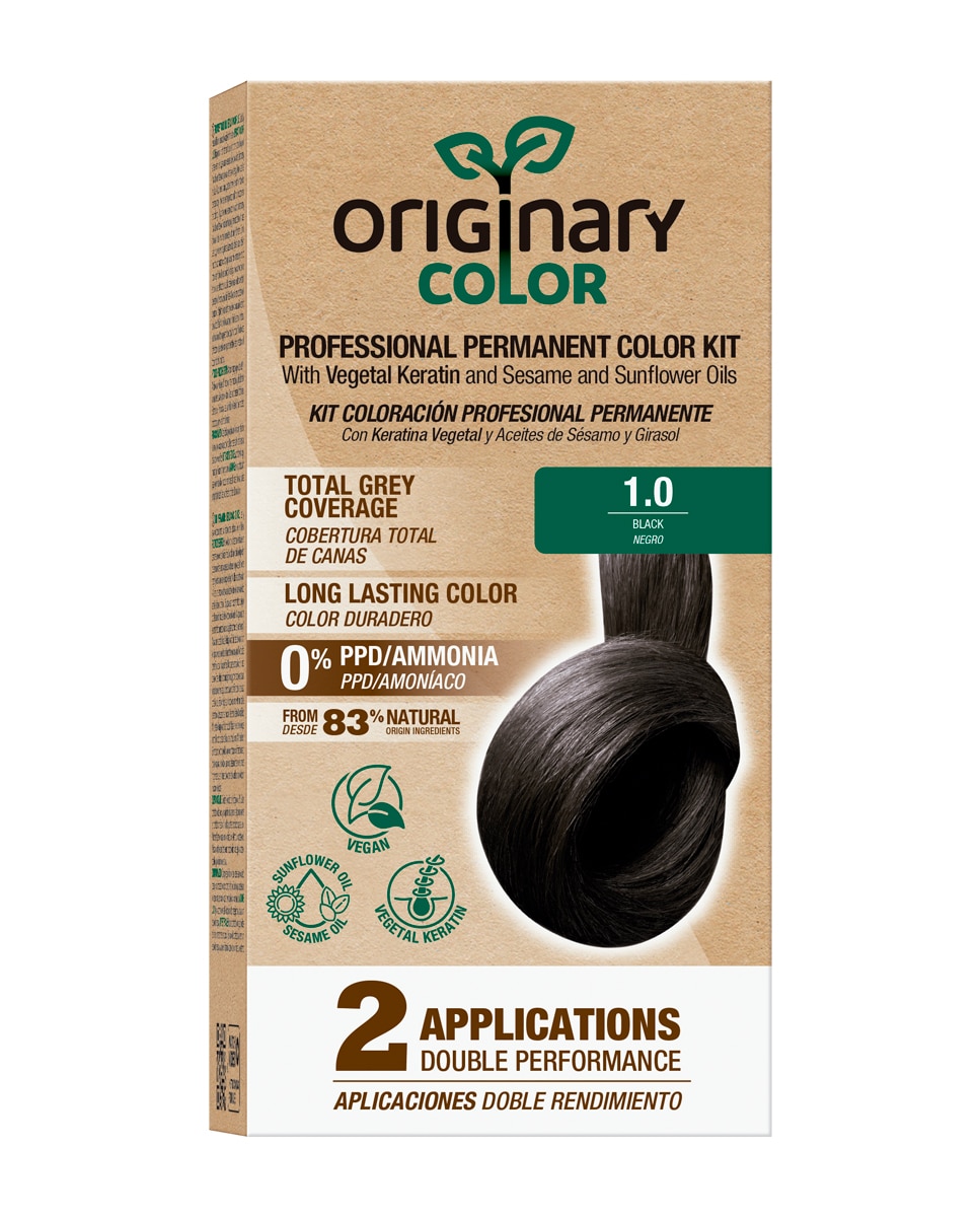 Originary Color - Kit de Coloración Profesional Permanente en Dos Aplicaciones Originary Color.