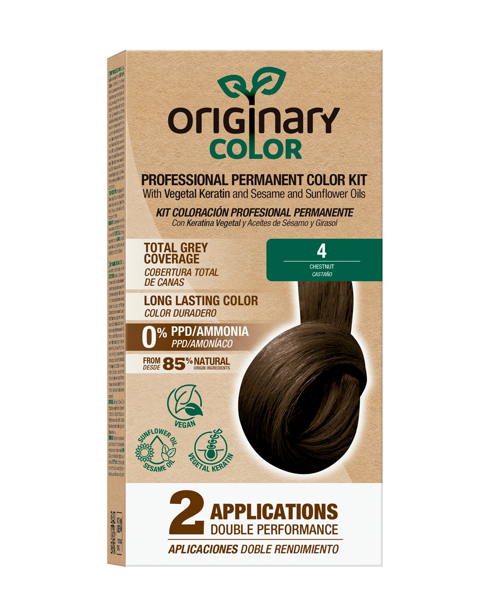 Originary Color - Kit de Coloración Profesional Permanente en Dos Aplicaciones Originary Color.