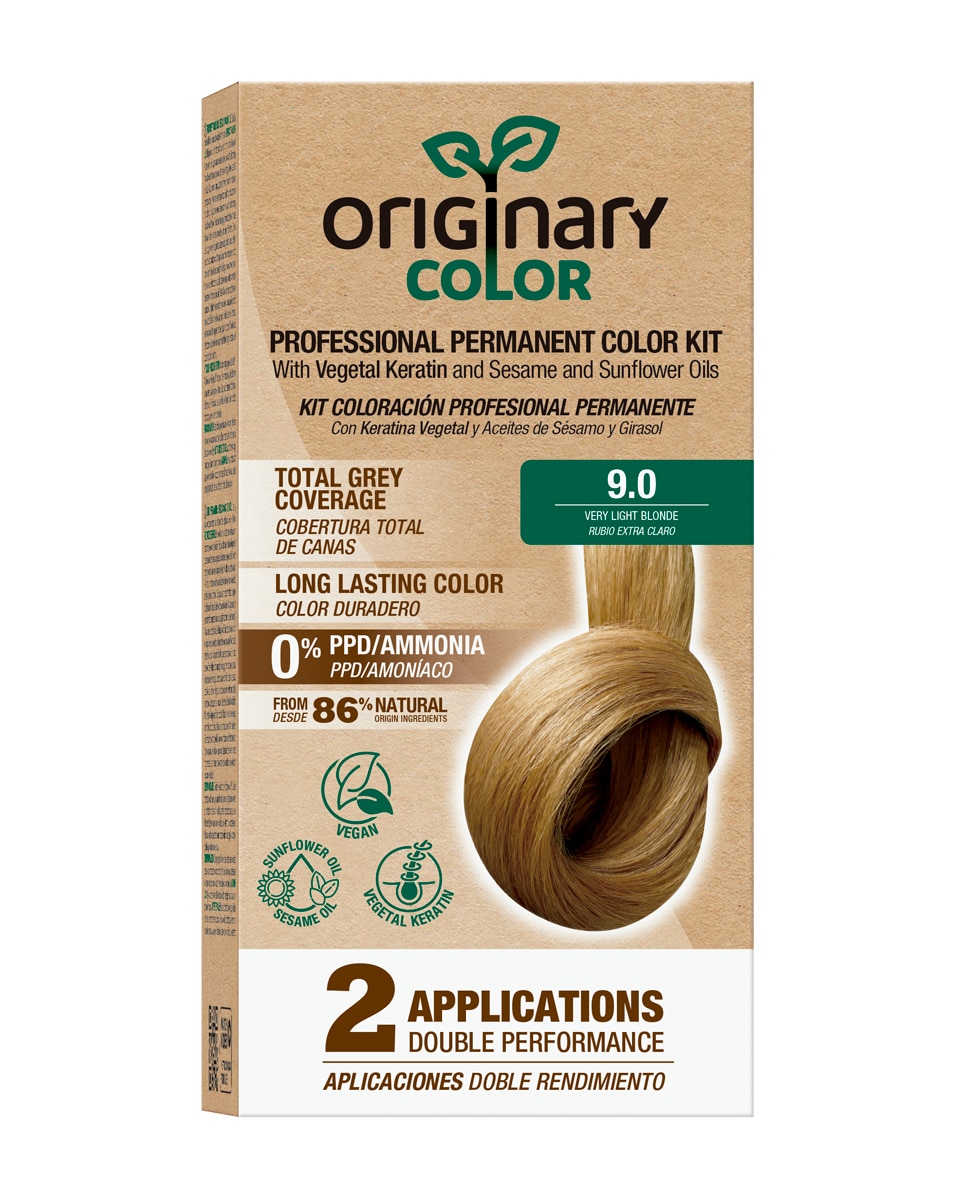 Originary Color - Kit de Coloración Profesional Permanente en Dos Aplicaciones Originary Color.