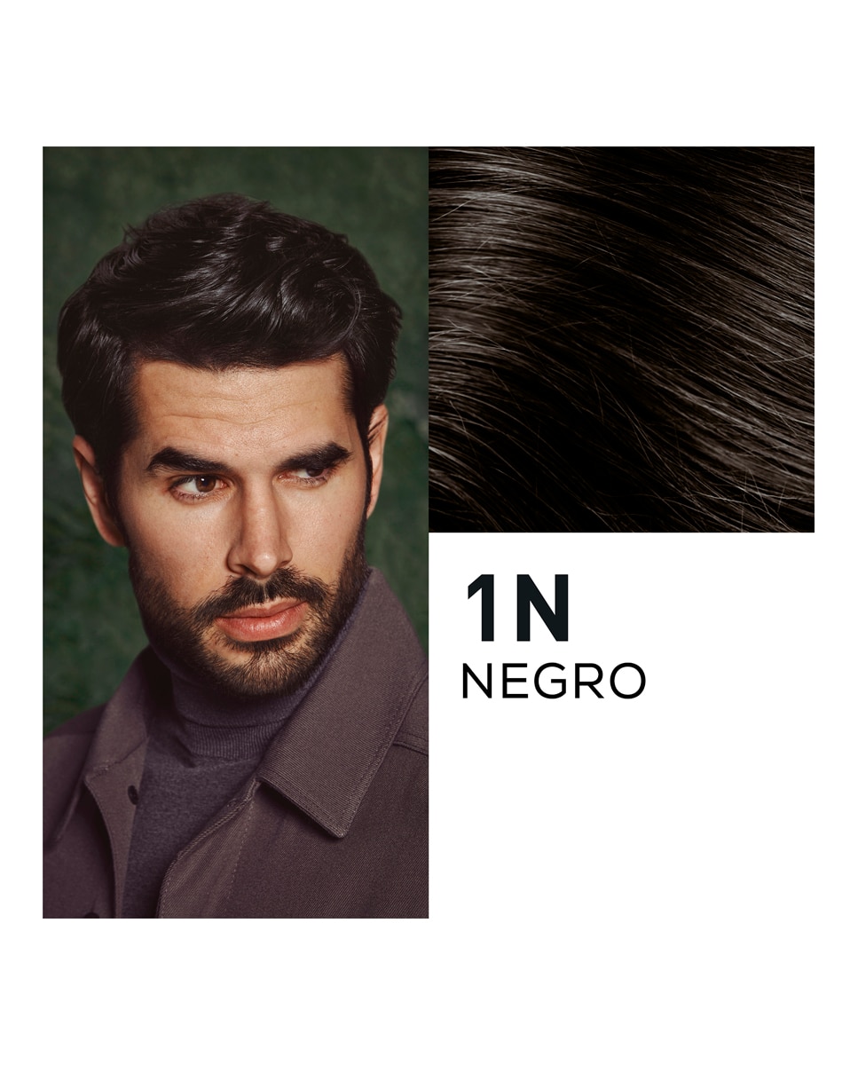 Imagen 3 de Tinte coloración permanente hombre para Cabello y Barba sin amoníaco Naturtint Men - 1N - Negro 1N - Negro